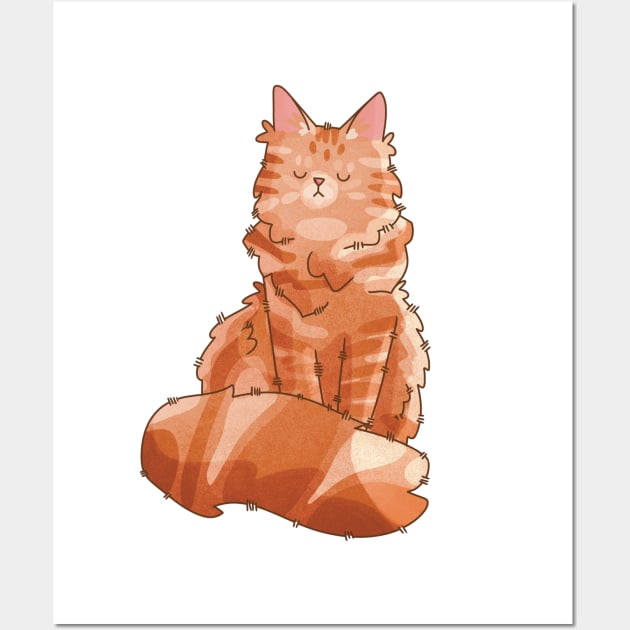 Red Maine Coon Furbaby Gifts for Cat Lovers Wall Art by Feline Emporium